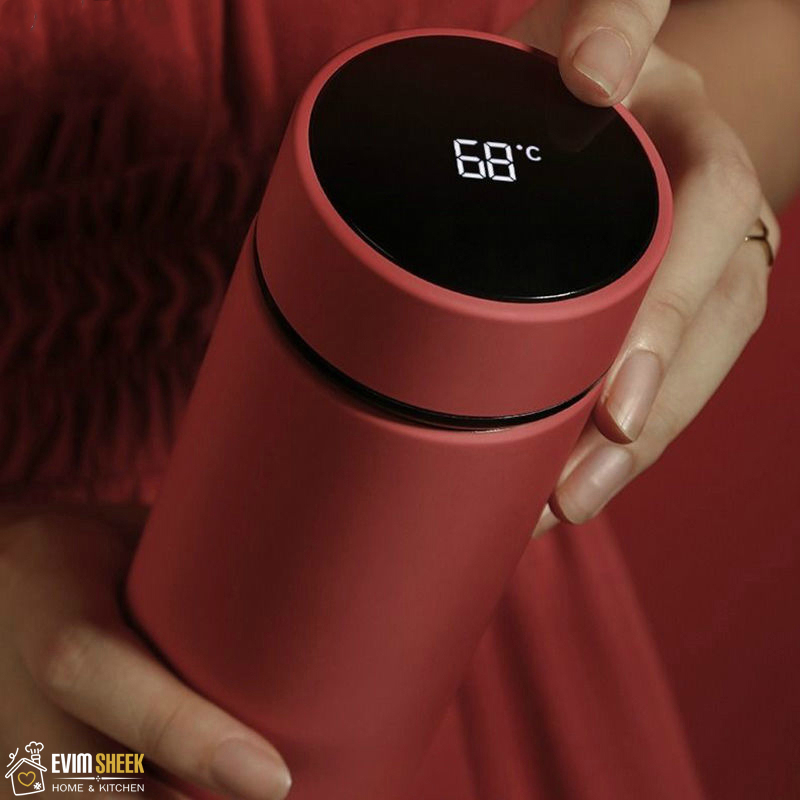 فلاسک هوشمند دماسنج دار Unique