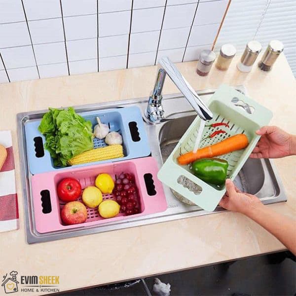 سبد آبکش کشویی سینک