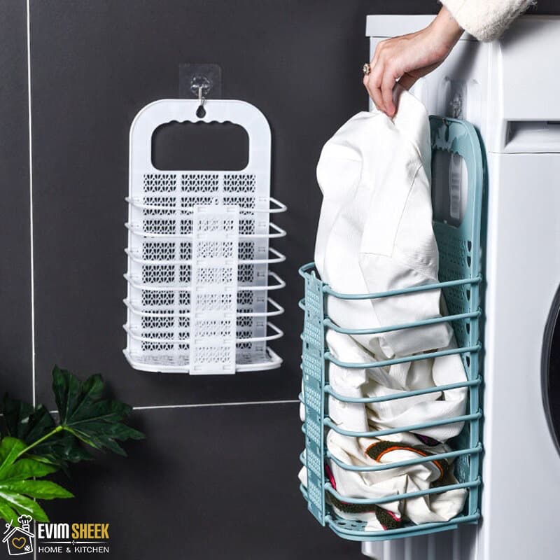 سبد لباس تاشو دیواری