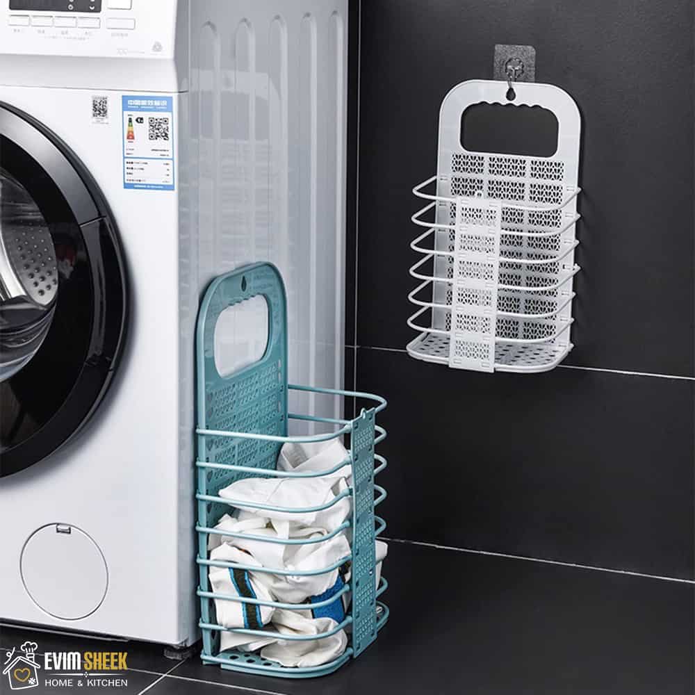 سبد لباس تاشو دیواری