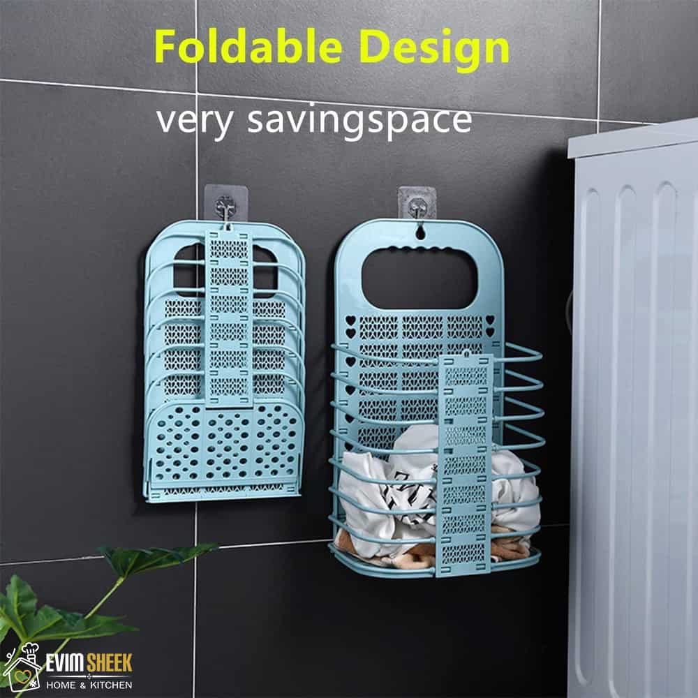 سبد لباس تاشو دیواری