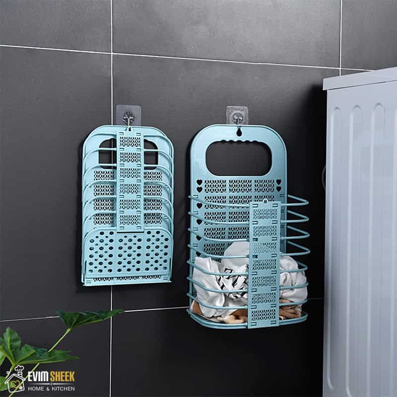 سبد لباس تاشو دیواری