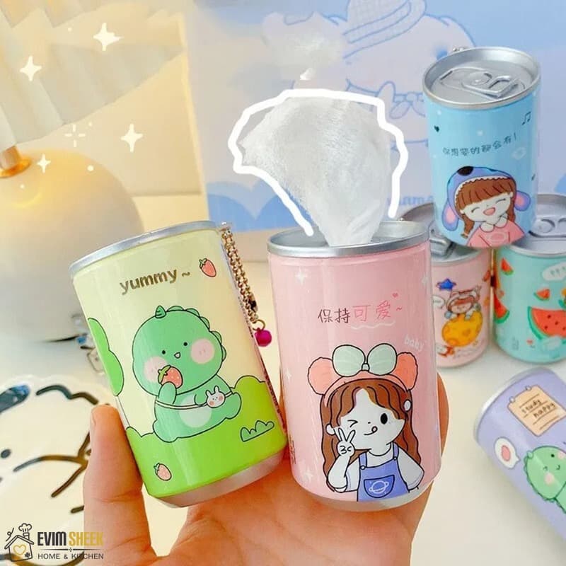 دستمال مرطوب قوطی فانتزی