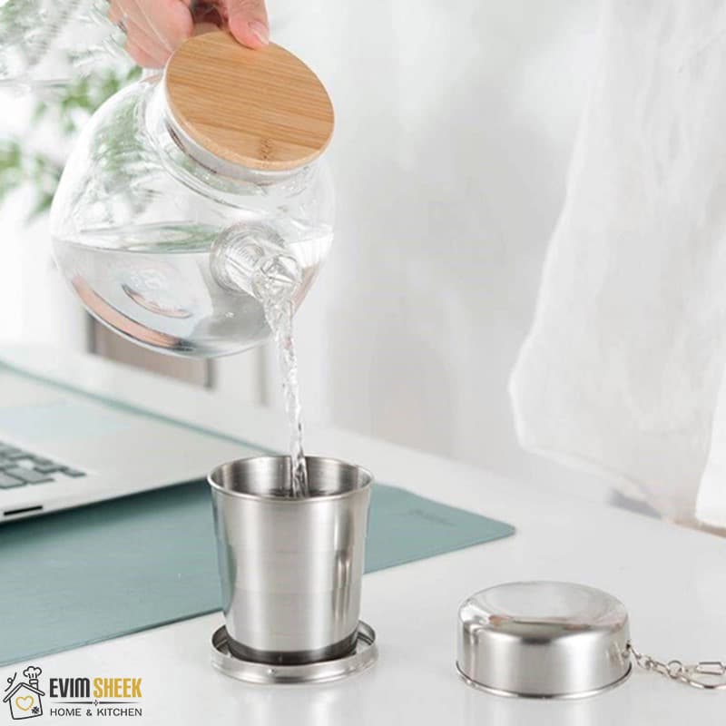 لیوان تاشو استیل