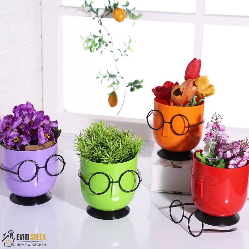 گلدان فانتزی طرح عینک