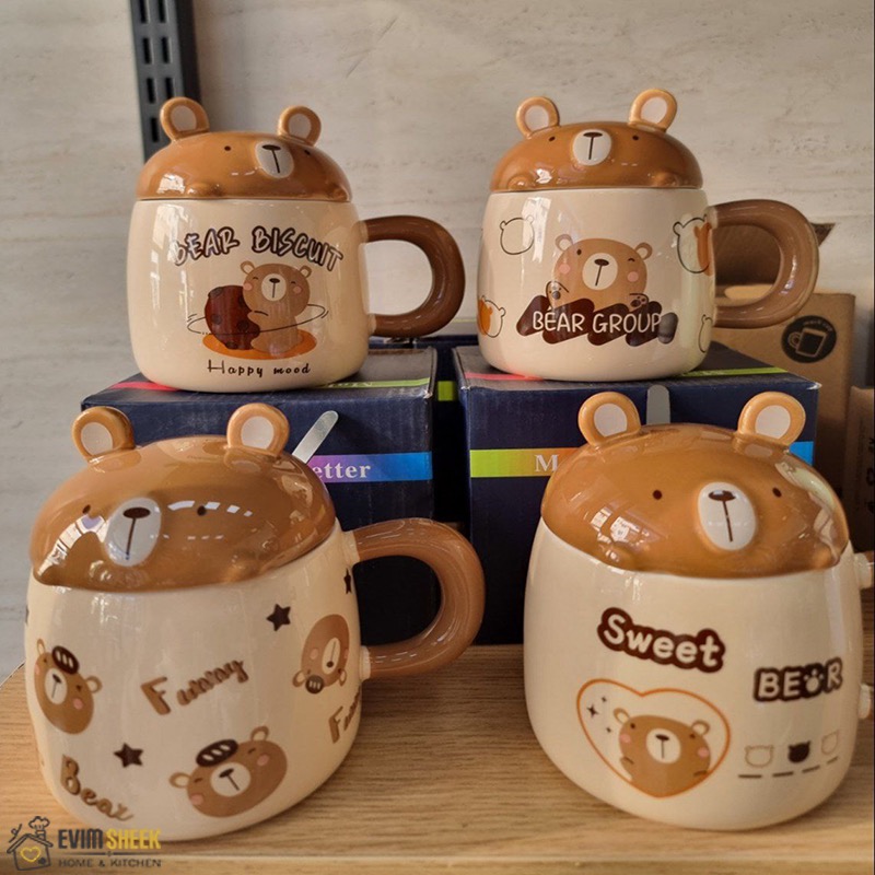ماگ خرس قهوه ای