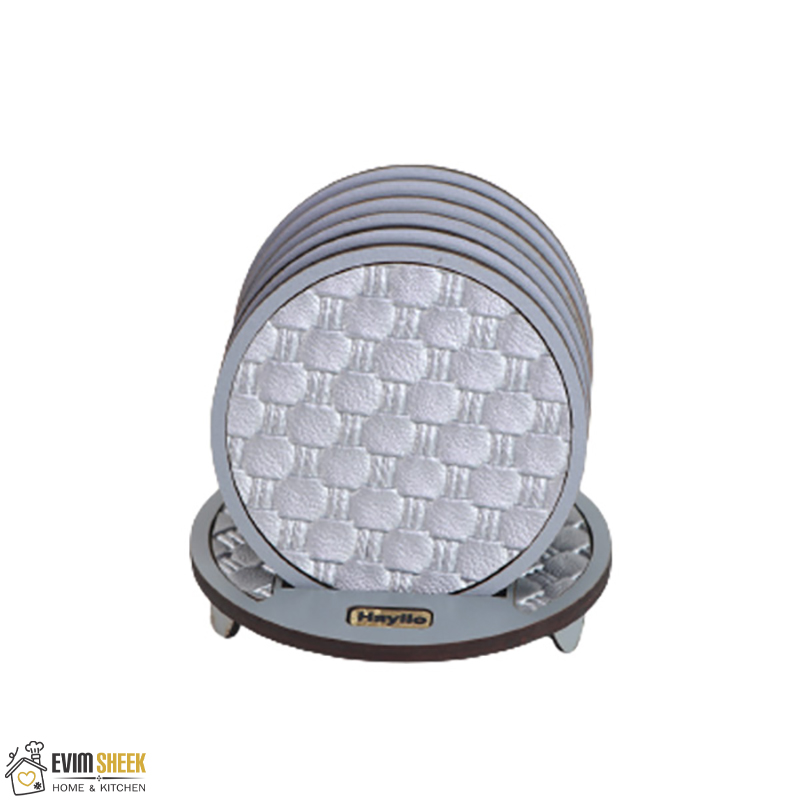 زیر لیوانی طرح چرم استند دار