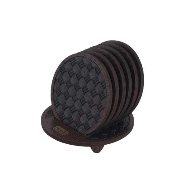 زیر لیوانی طرح چرم استند دار