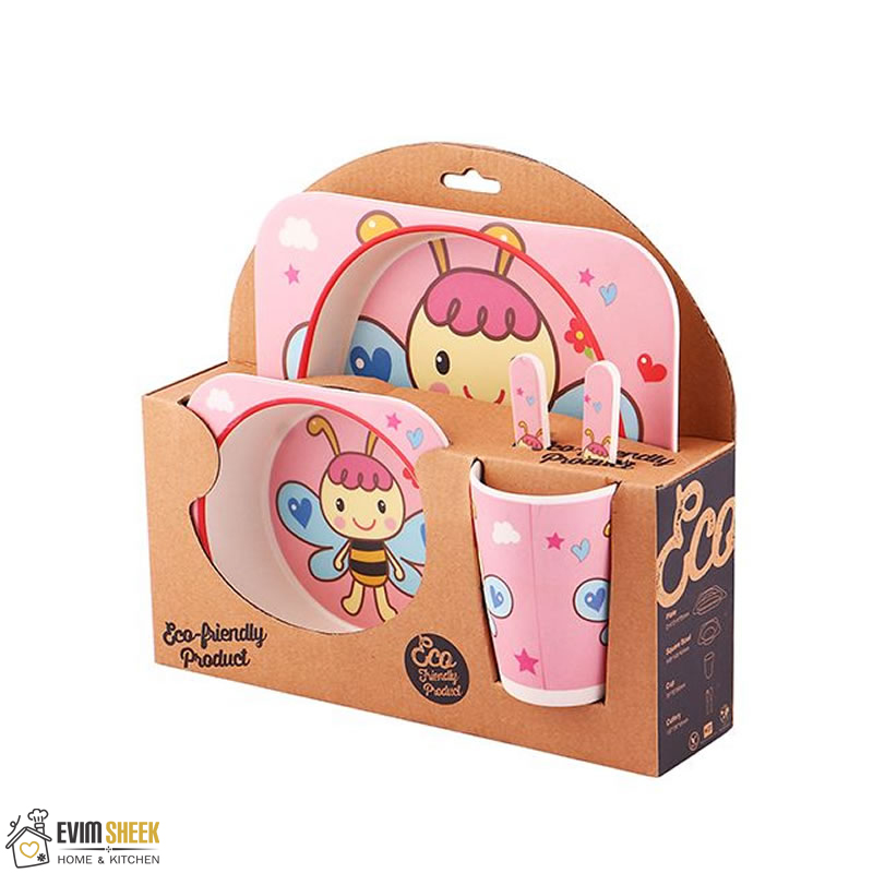 ست غذاخوری کودک بامبو