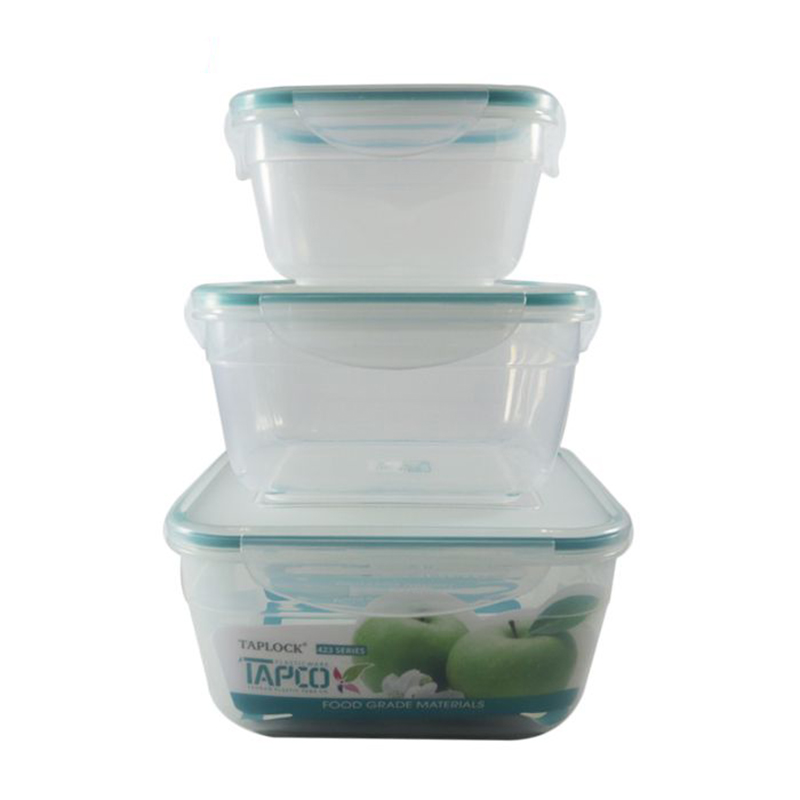 ظرف فریزری 3سایز مربع تاپکو