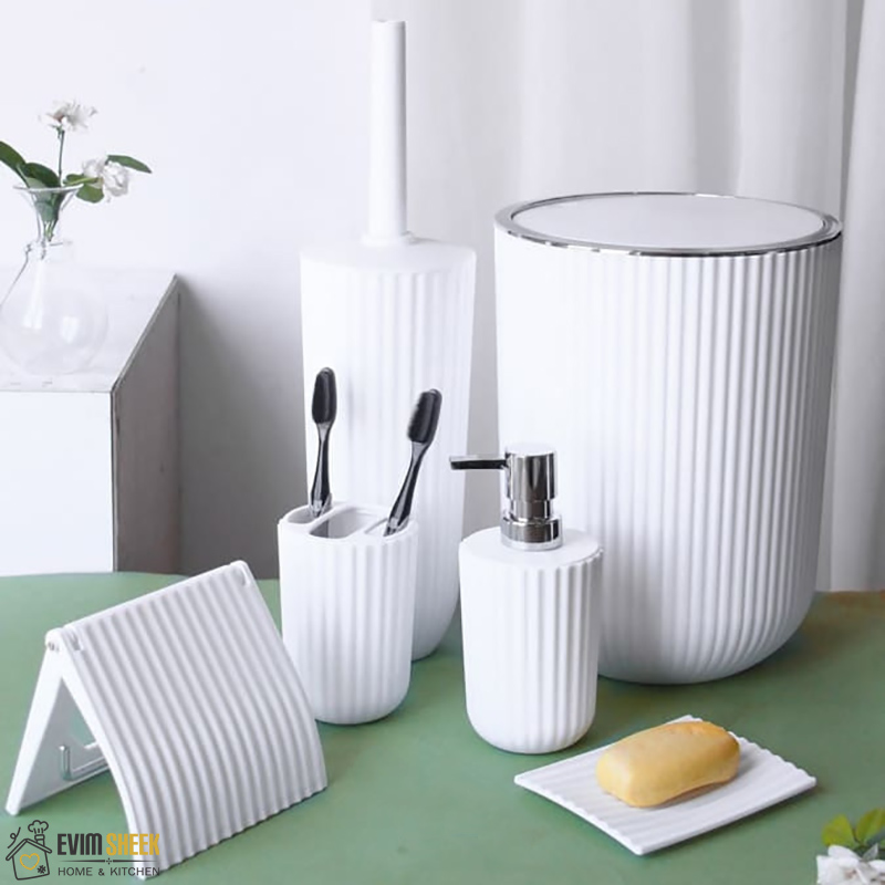 ست سرویس بهداشتی 6 پارچه هوم آرا مدل زبرا