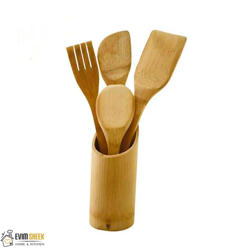 ست کفگیر و ملاقه بامبو