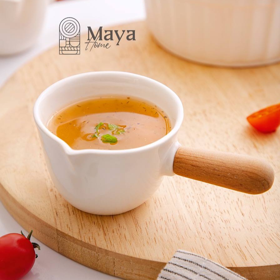 سس خوری سرامیکی دسته چوبی