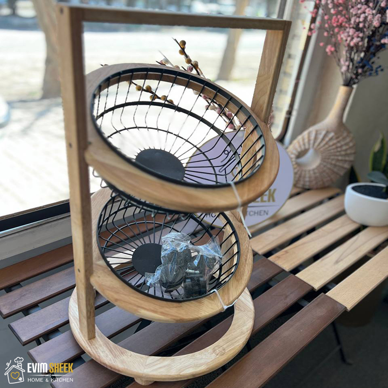 سبد سیب زمینی و پیاز دایره