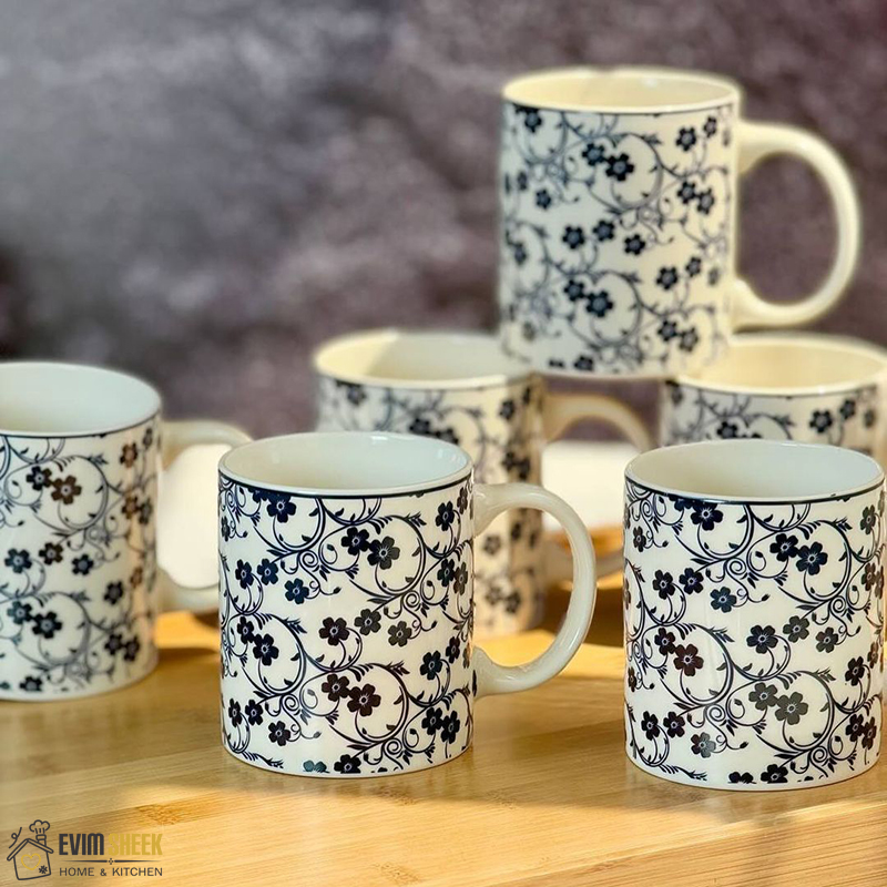 ماگ گل آبی