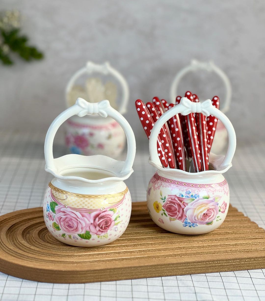 سبد پرسلین طرحدار