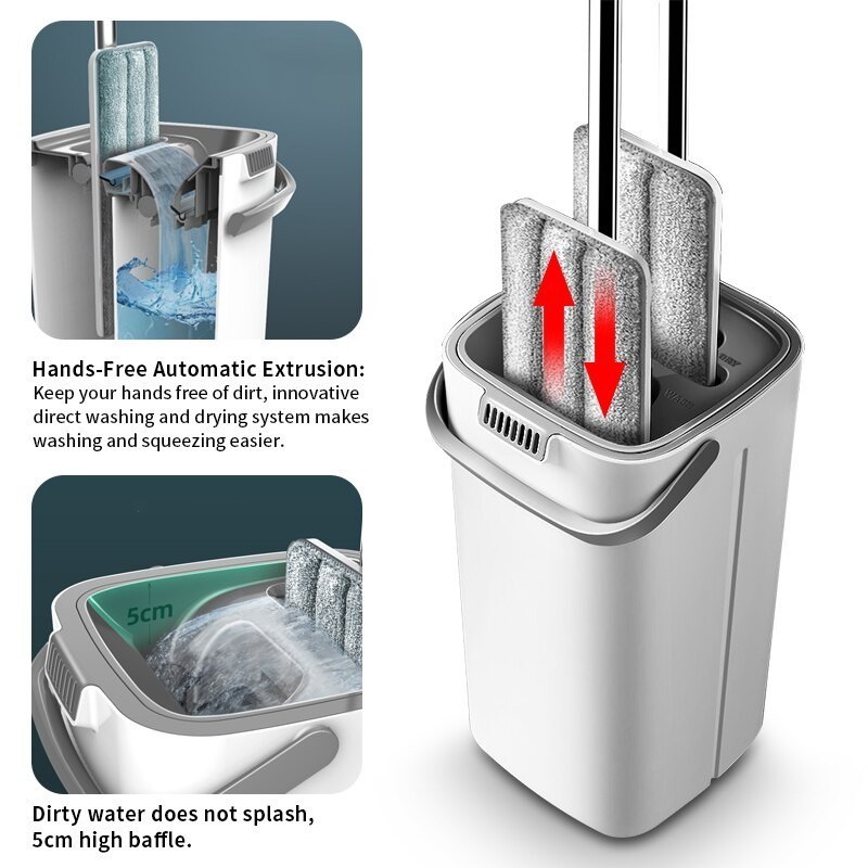 تی زمین شوی سطلی مخزن دار کتابی