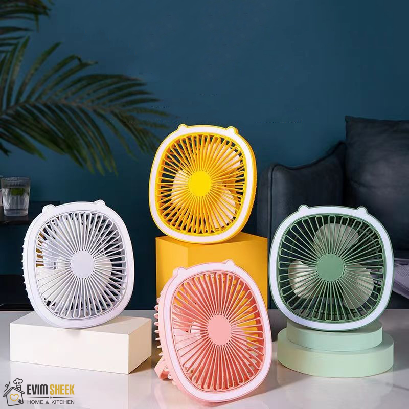 پنکه رومیزی ال ای دی دار چندکاره