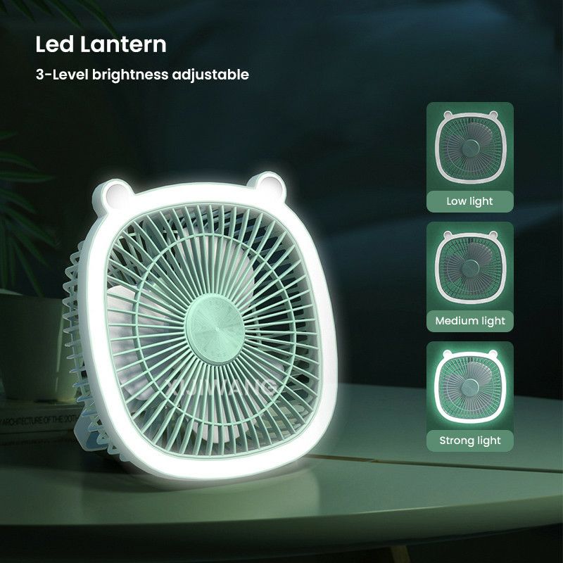 پنکه رومیزی ال ای دی دار چندکاره