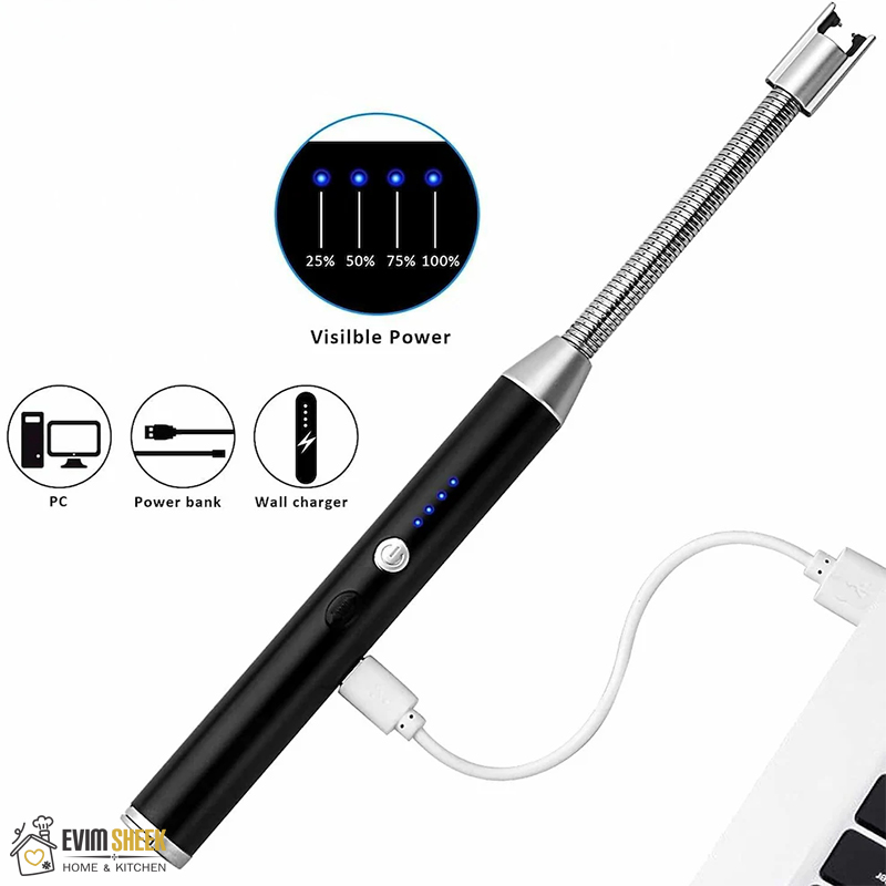 فندک الکتریکی شارژی اصل بدون نیاز به زدن گاز