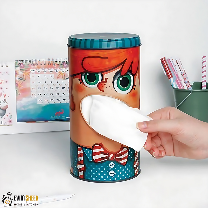 جعبه دستمال کاغذی فلزی فانتزی