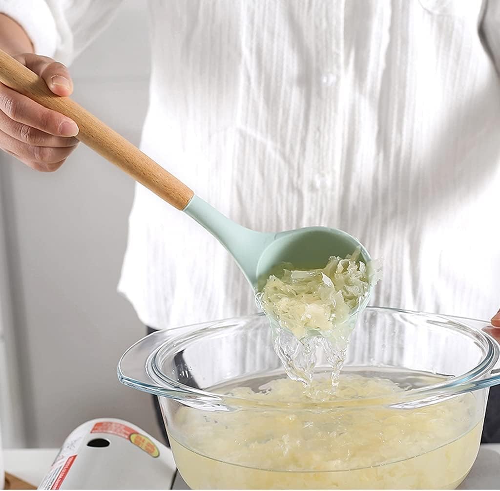 ست کفگیر و ملاقه و ابزار آشپزخانه سلیکونی 12تیکه