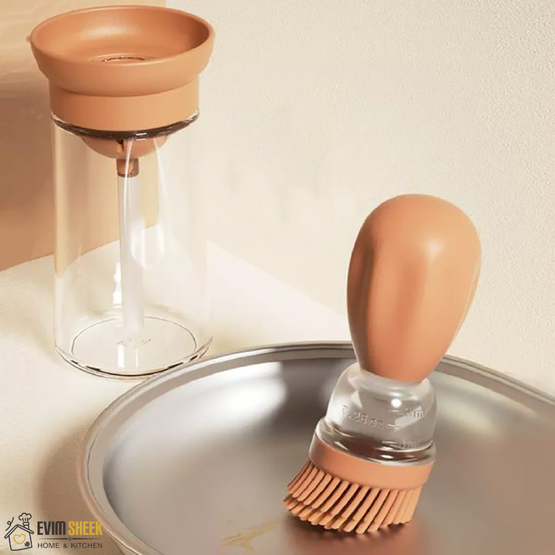 بطری روغن و فرچه سیلیکونی