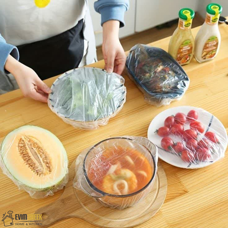 درپوش نایلونی یکبار مصرف بسته 100 عددی