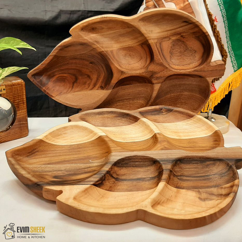 اردو خوری 5 خانه طرح برگ چوب گردو