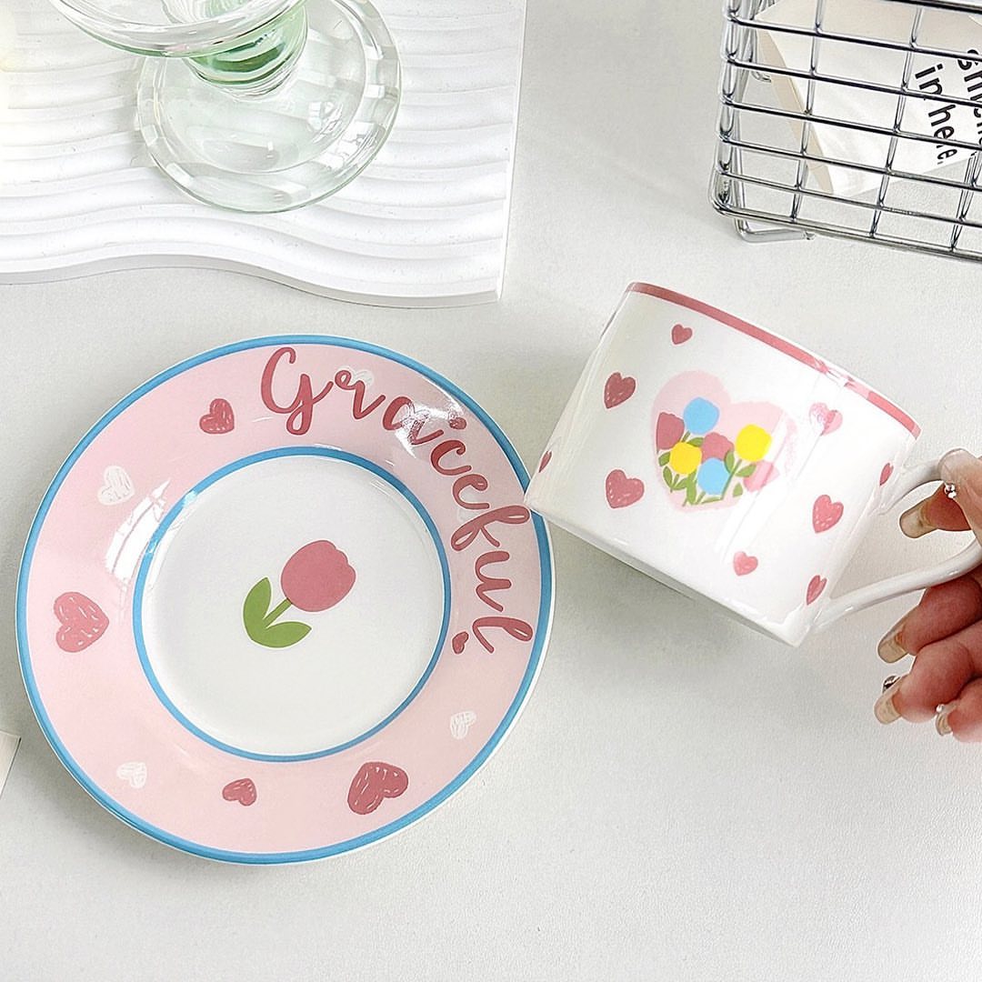 فنجان نعلبکی قاشق دار