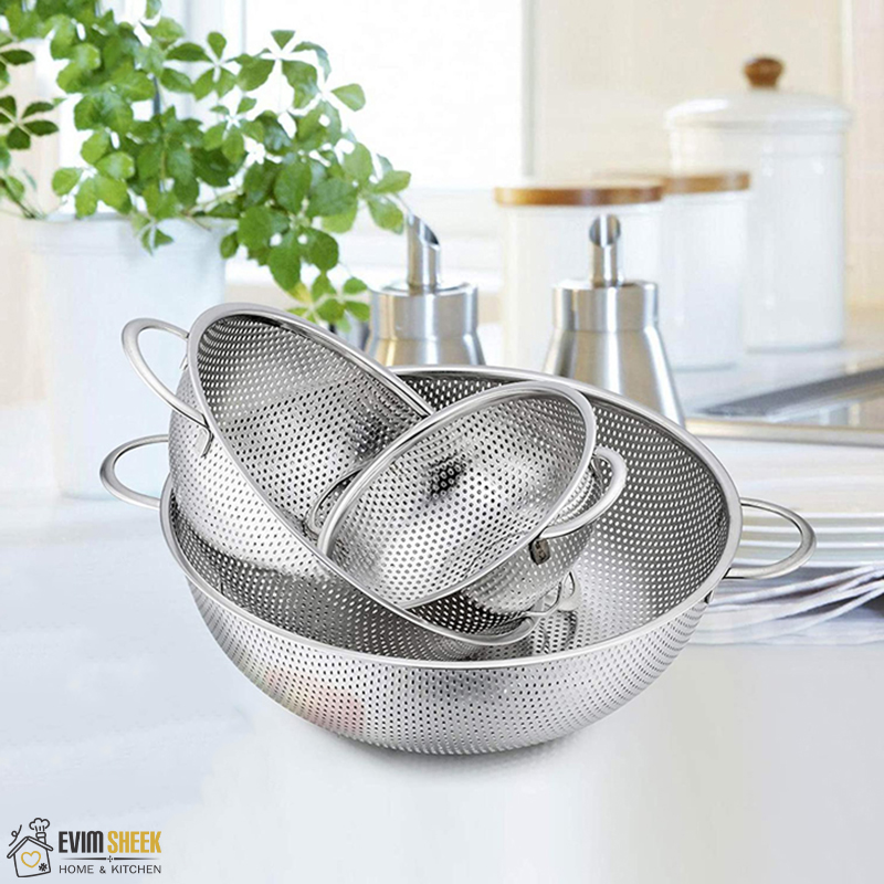 آبکش استیل مدل Punch بسته 6 عددی