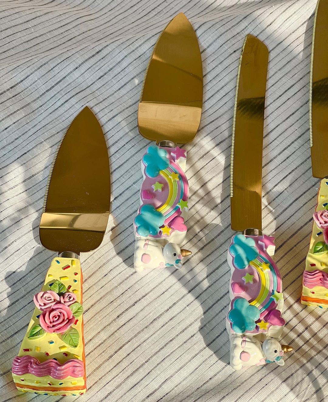 ست کارد و کفگیر کیک مدل فانتزی