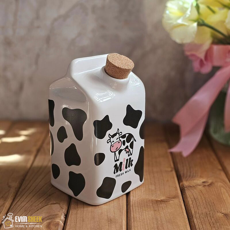 پاکت شیر سرامیکی مدل فانتزی