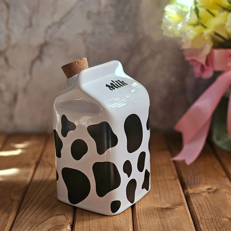 پاکت شیر سرامیکی مدل فانتزی