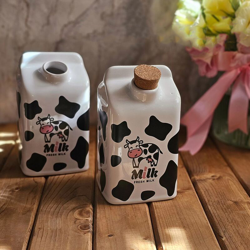 پاکت شیر سرامیکی مدل فانتزی