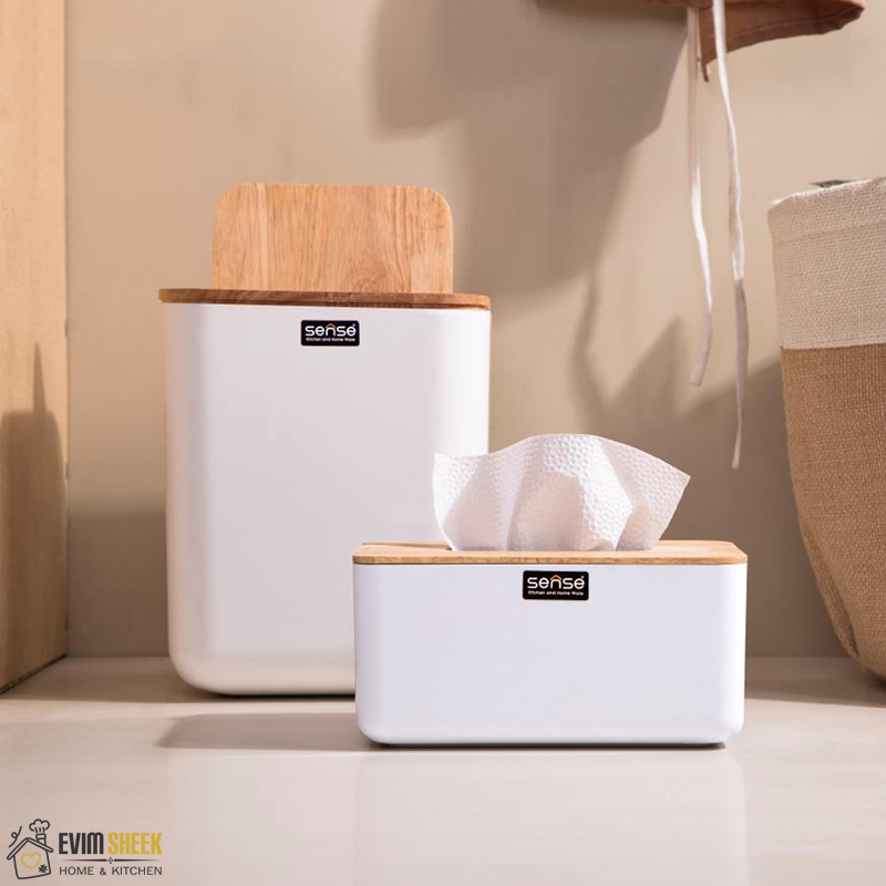 ست سطل و جا دستمالی مدل sense