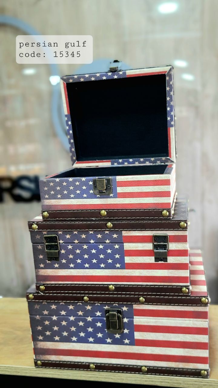 جعبه چوبی مدل قفل دار 3 عددی