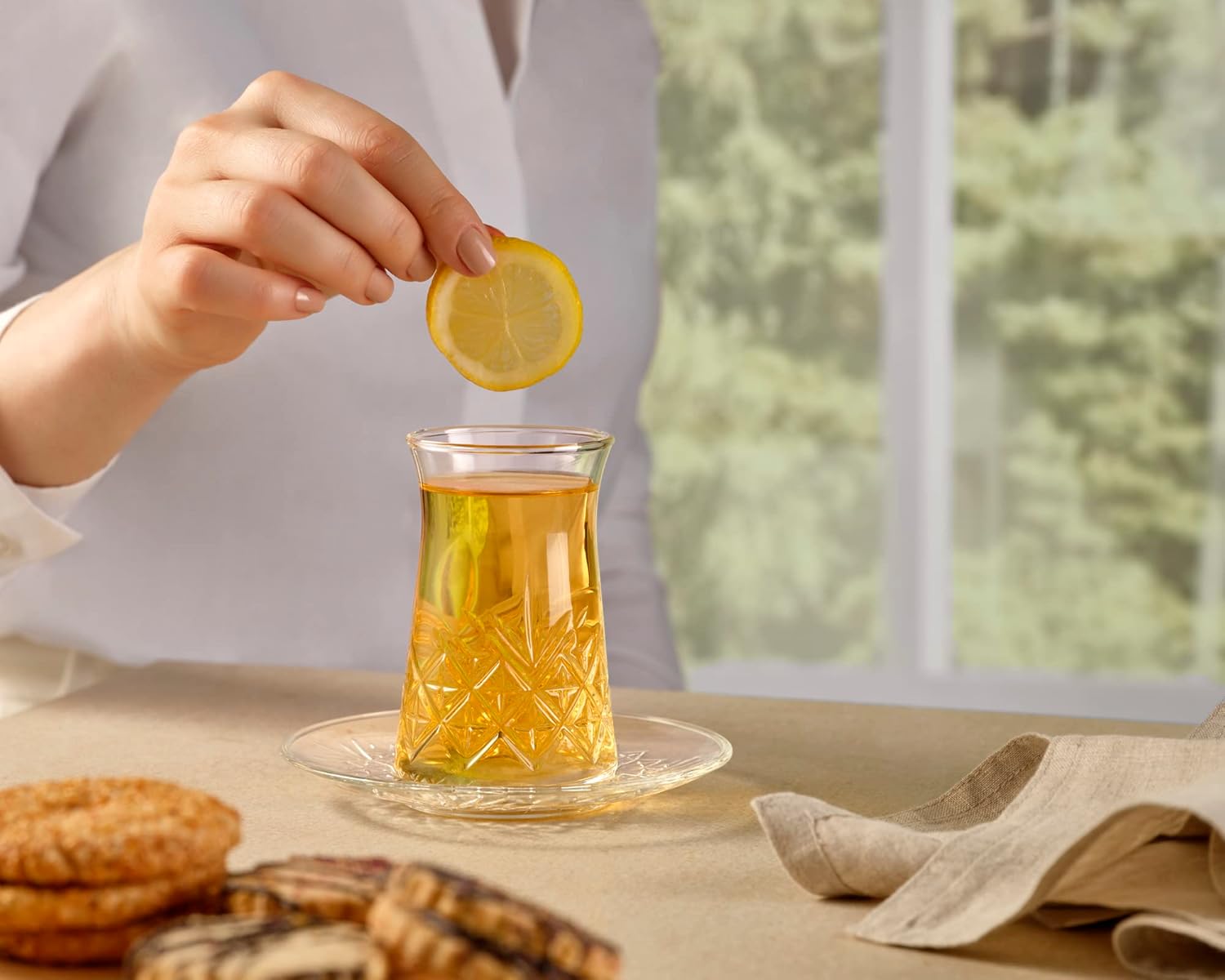 استکان تراش دار مدل پاشاباغچه ترکیه