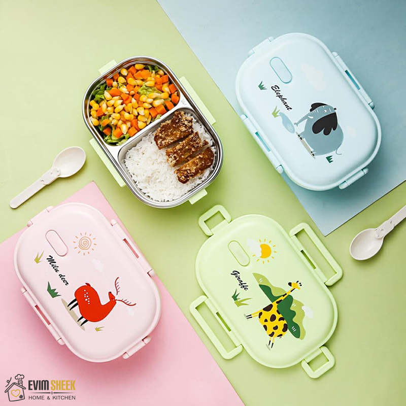 ظرف غذای داخل استیل مدل حیوانات