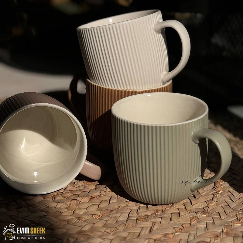 ماگ سرامیکی مدل شیاردار