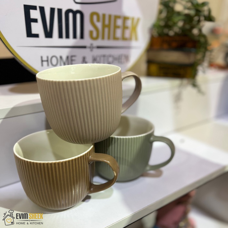 ماگ سرامیکی مدل شیاردار