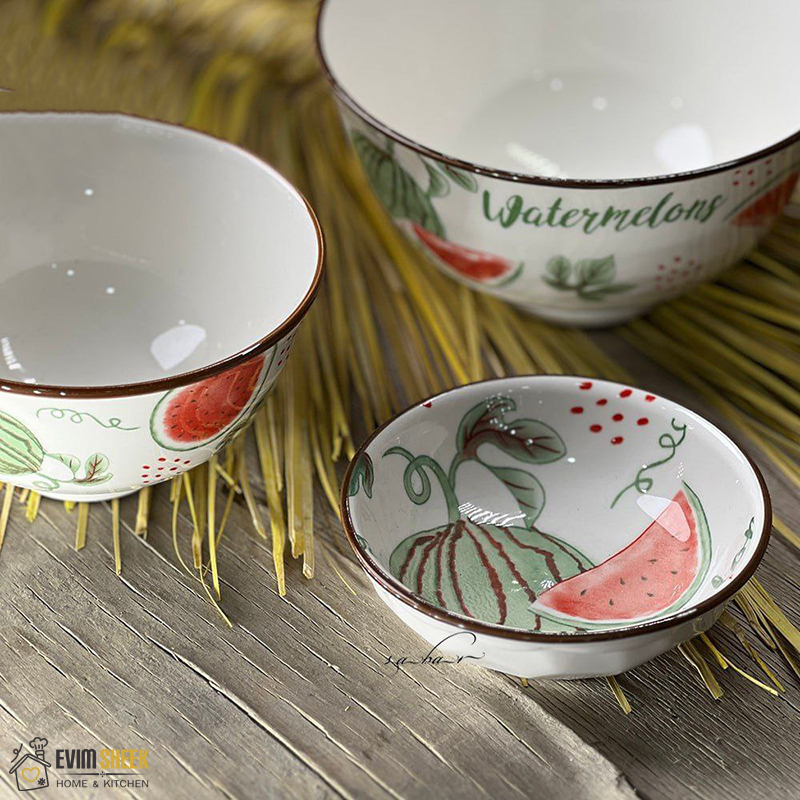 پیاله مزه خوری مدل هندوانه