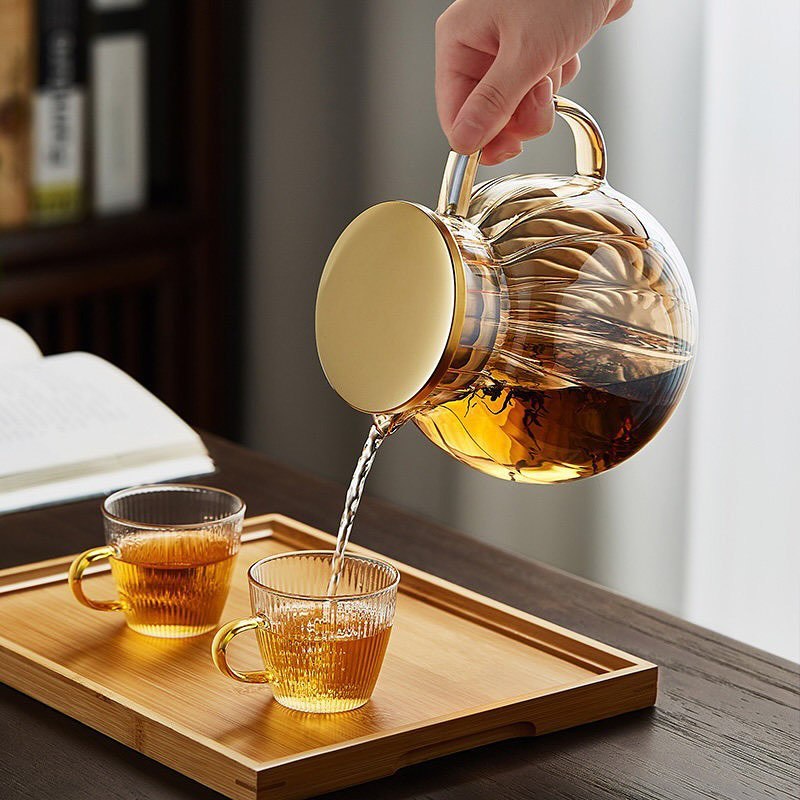 قوری پیرکس شعله مستقیم مدل شامپاینی