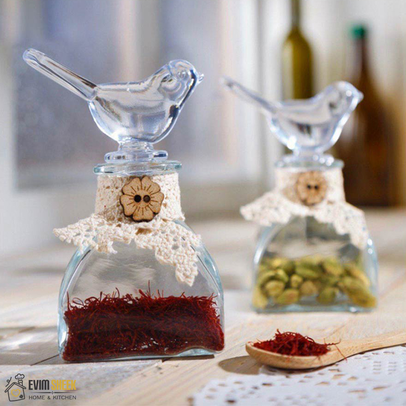 جا زعفرانی کوچک طرح بلبل