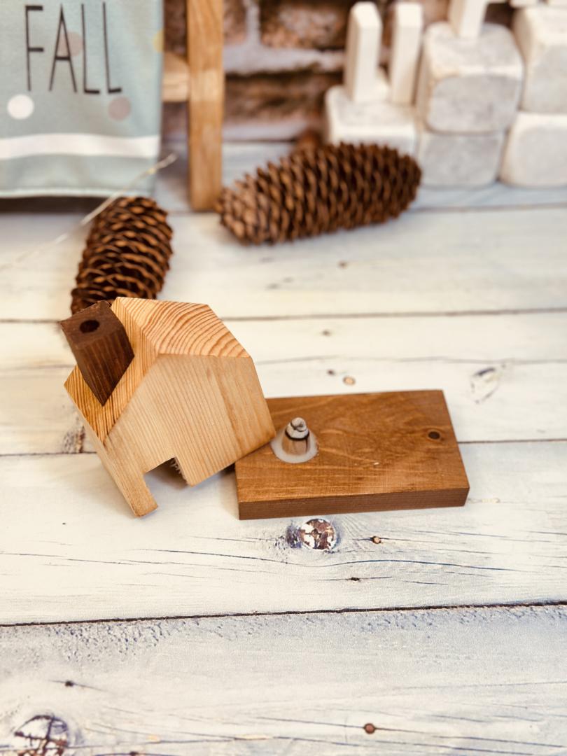 جا عودی طرح کلبه چوبی