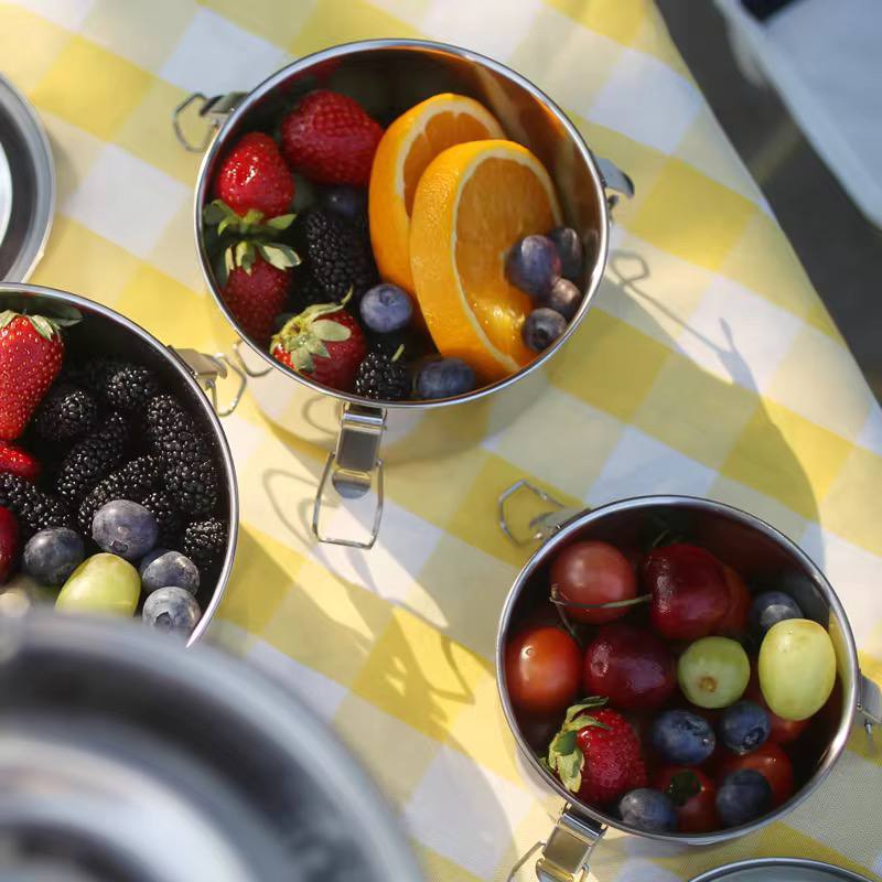 ظرف غذا ۳ تیکه تمام استیل