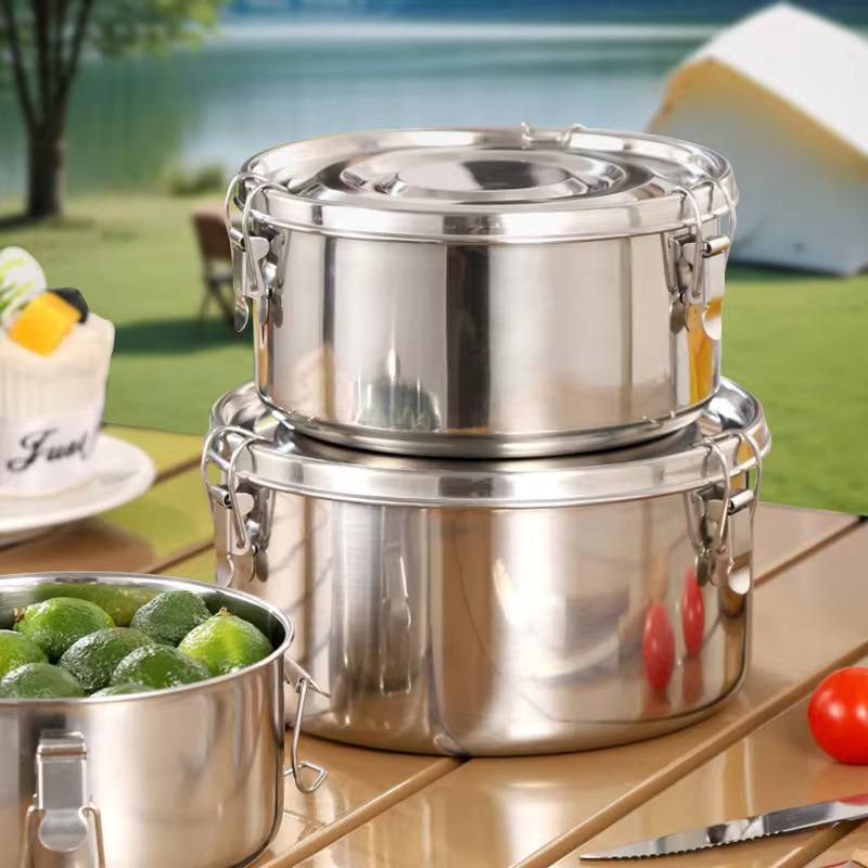 ظرف غذا ۳ تیکه تمام استیل