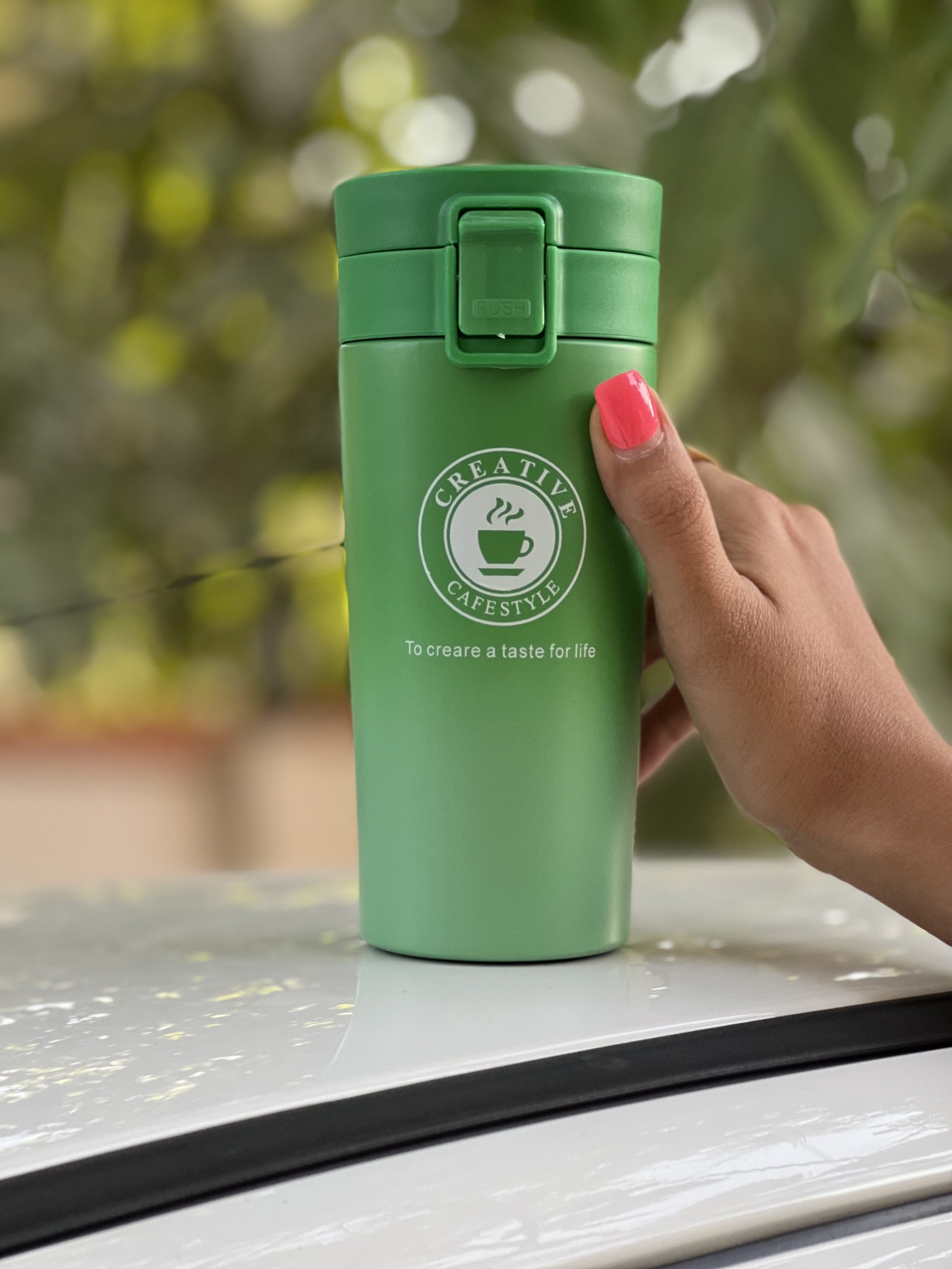 تراول ماگ پاستیلی درب قفلی مدل استارباکس