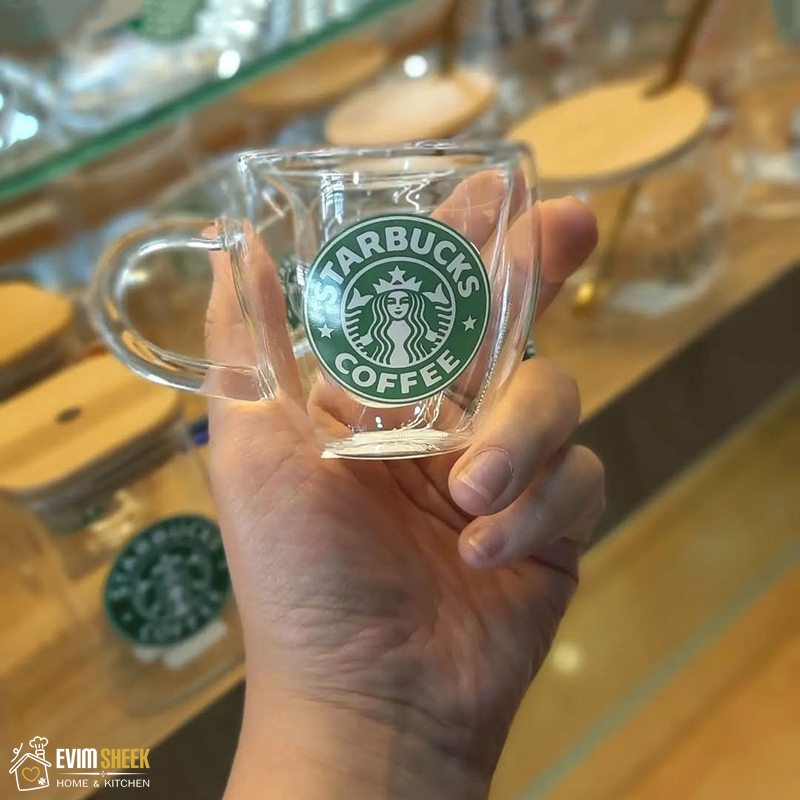 لیوان دو جداره مدل استارباکس