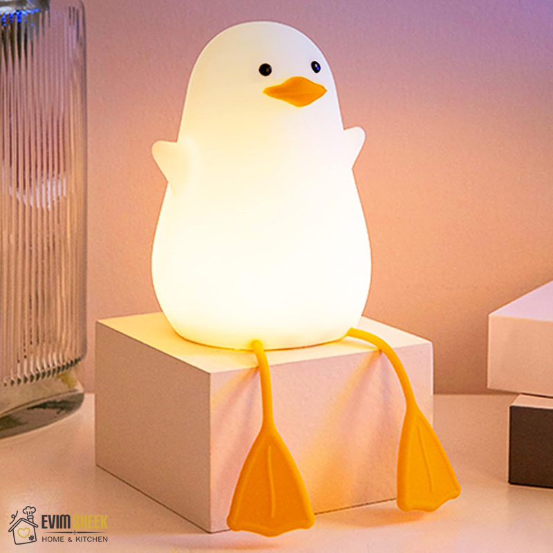 چراغ خواب ضربه ای سیلیکونی پرنده نشسته